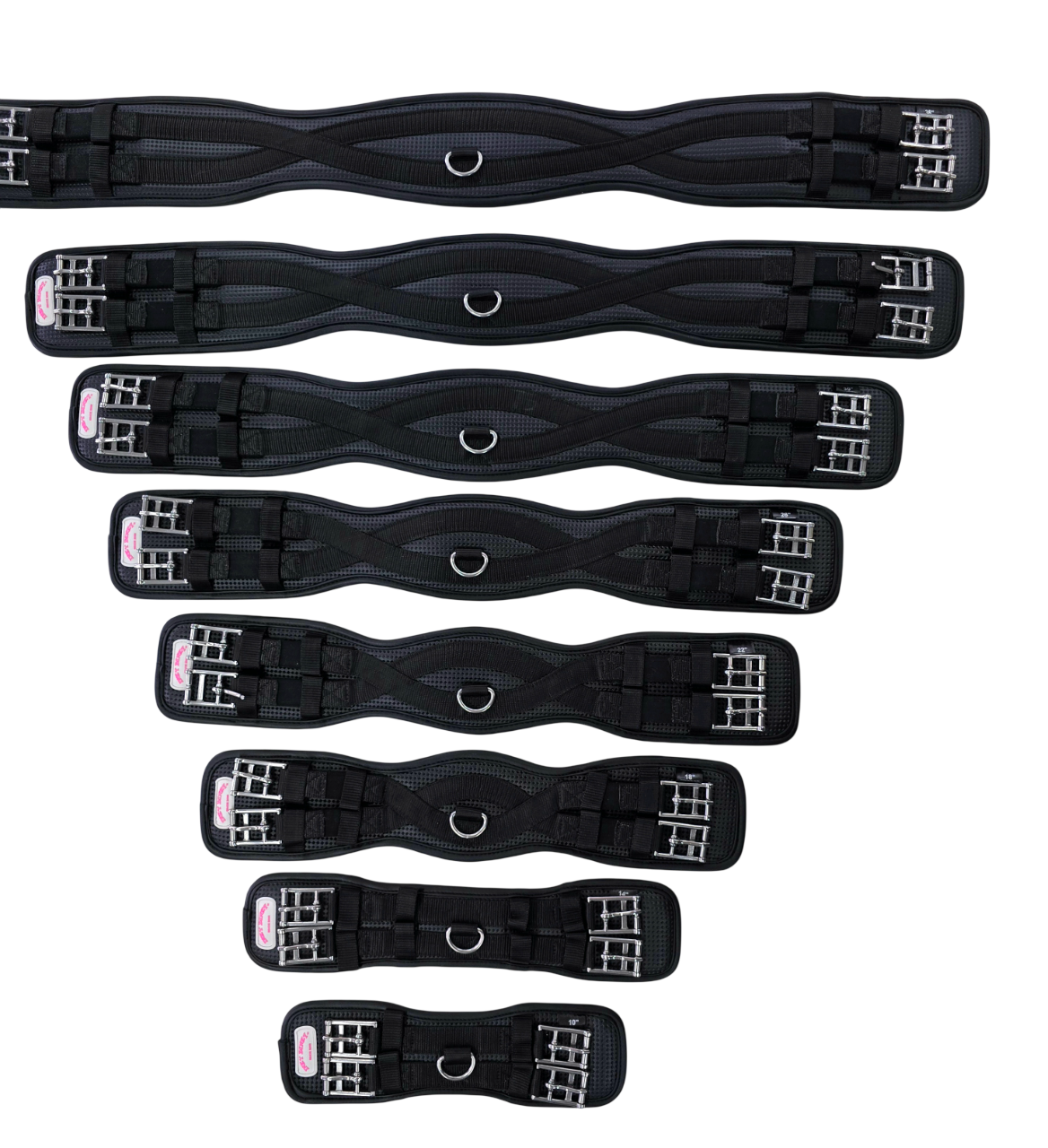 Inky Dinky Dressage Girth Sizes 25cm/10" - 95cm/38"