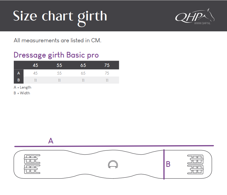 Dressage girth - pro
