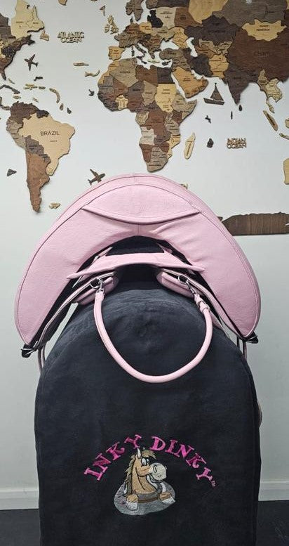 Pink LEATHER Inky Dinky Saddle® - NEW - Official