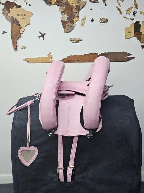 NEW!! Pink Leather Inky Dinky Saddle