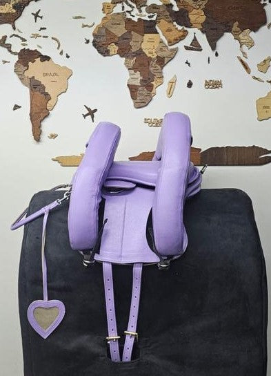 NEW!! Purple Leather Inky Dinky Saddle