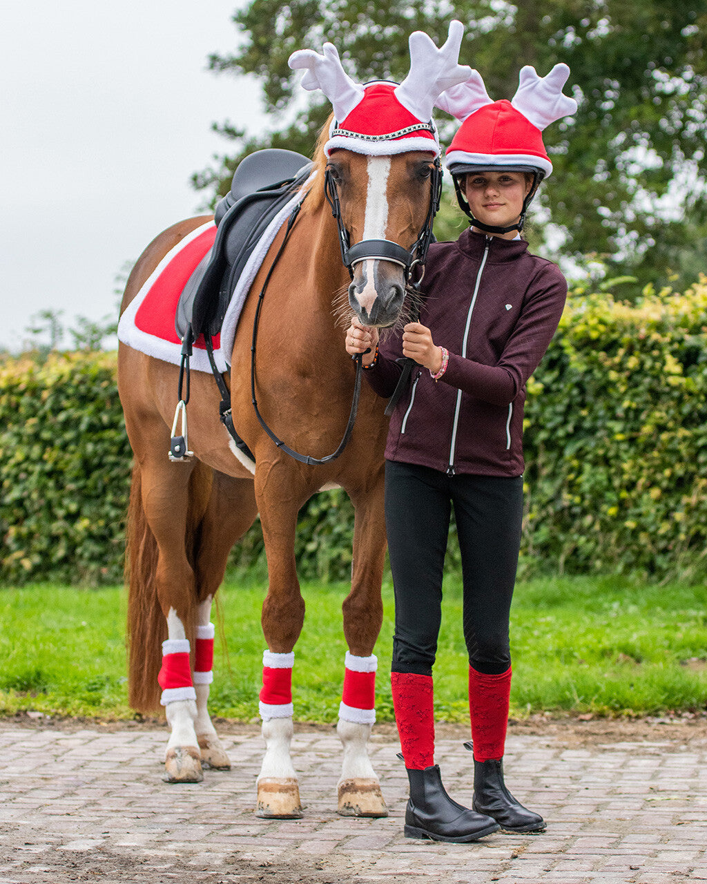 Christmas saddle pad