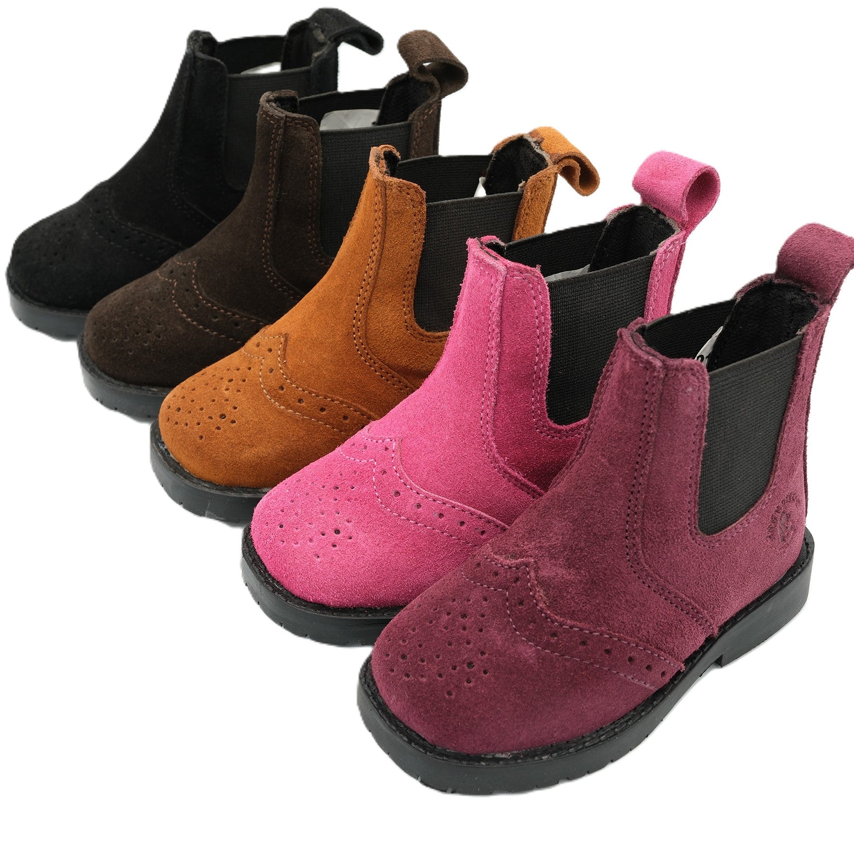 Inky Dinky Real Suede Chelsea Jodhpur Boots