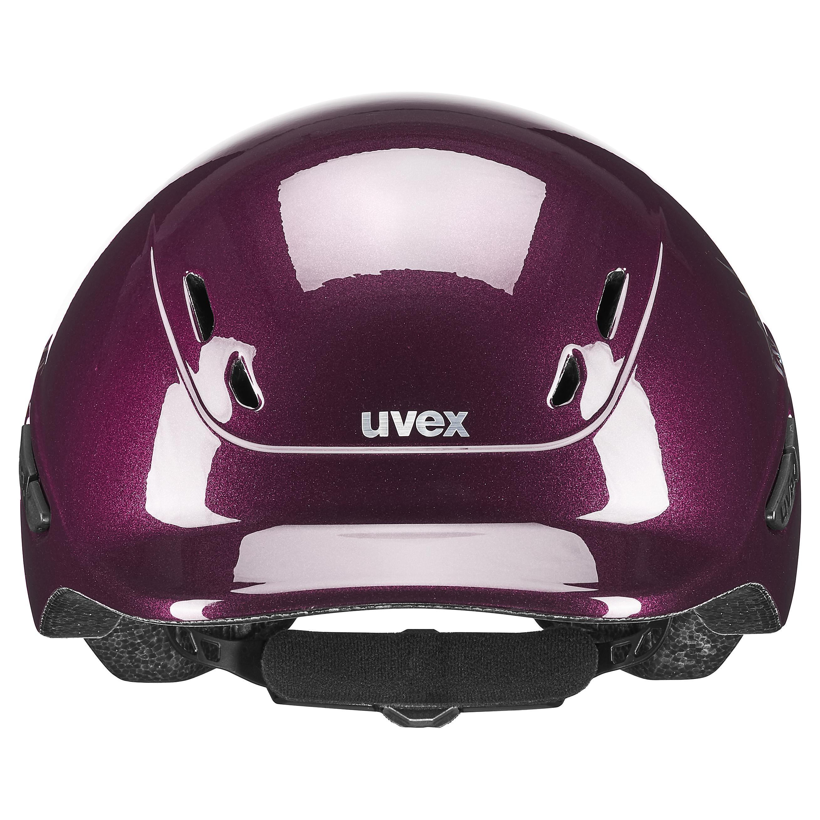 Uvex Adjustable Children's Riding Hat size 49-54 cm - Shiny Burgundy