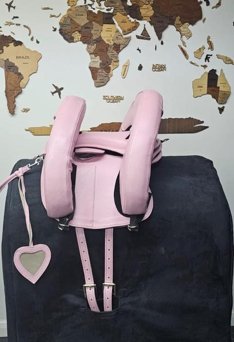 NEW!! Pink Leather Inky Dinky Saddle